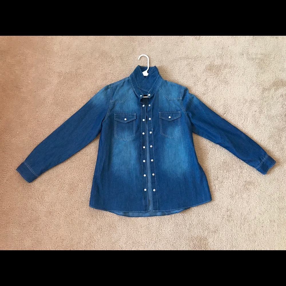 Large Jean jacket button down